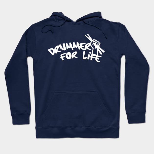 Drummer for Life! Hoodie by thedysfunctionalbutterfly